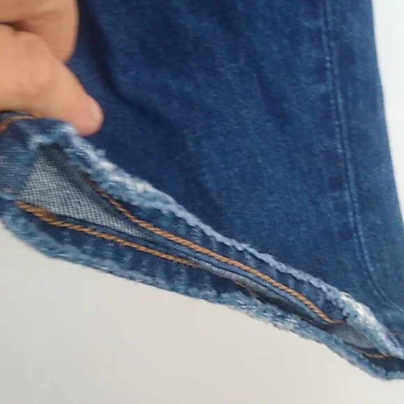 Madewell Womens Baggy Straight Jeans Size 31 medium wash Style NH643 - Picture 4 of 16